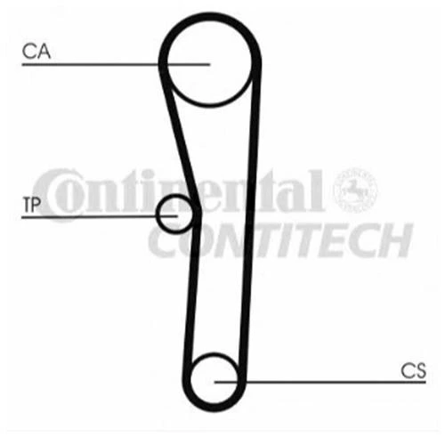 Комплект ремня ГРМ CONTITECH CT1008K1