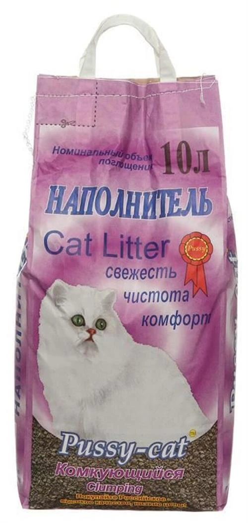 Комкующийся наполнитель Pussy-Cat 10 л