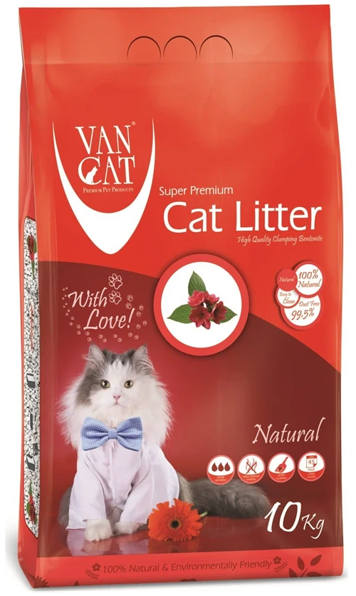 Комкующийся наполнитель Van Cat Natural, 10 кг