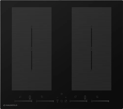 Индукционная варочная панель с двумя Flex Zone и Booster MAUNFELD EVI.594. FL2(S)-BK