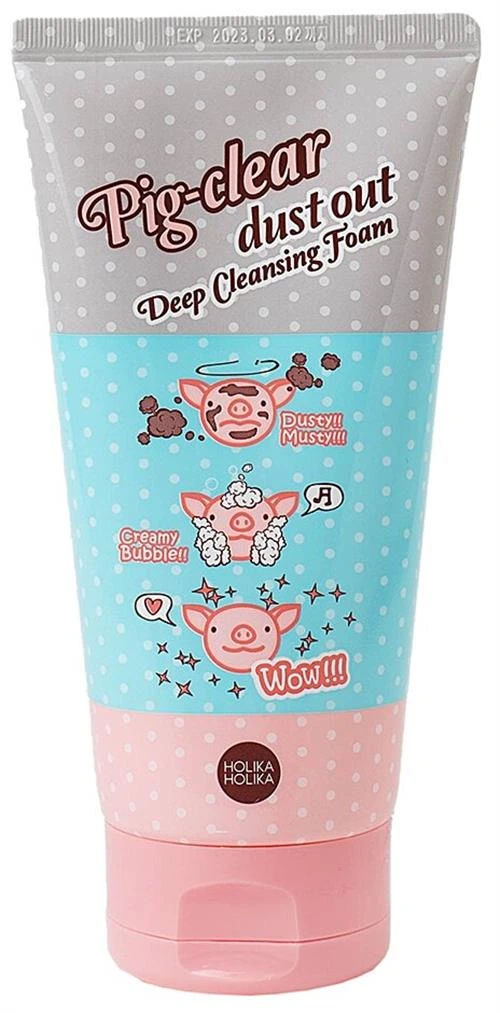 Holika Holika глубоко очищающая пенка для лица Pig-Clear Dust Out Deep Cleansing Foam