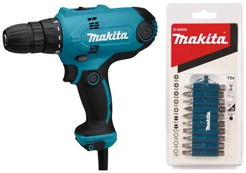 Дрель-шуруповерт Makita DF0300X3, 320 Вт