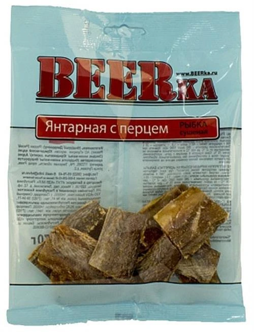 Янтарная рыбка сушеная BEERka с перцем