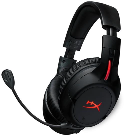 Беспроводная компьютерная гарнитура HyperX Cloud Flight, black/red