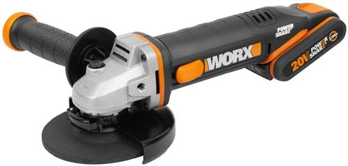 Аккумуляторная УШМ Worx WX803 2.0Ач х1 + 4.0Ач х1 кейс, 125 мм