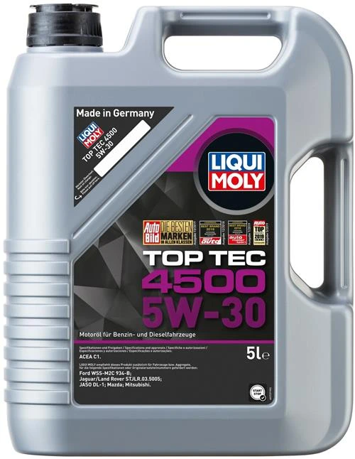 HC-синтетическое моторное масло LIQUI MOLY Top Tec 4500 5W-30