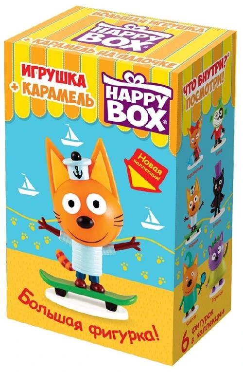 Happy Box Игрушка с конфетами Три кота