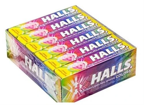 Halls Леденцы Colors ассорти 12 шт.