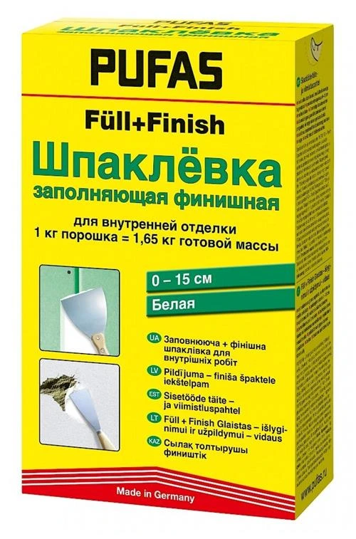 Шпатлевка PUFAS Füll+Finish