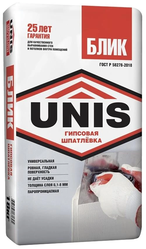 Шпатлевка Unis Блик