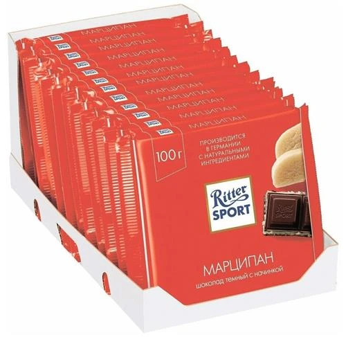 Шоколад Ritter Sport Марципан темный