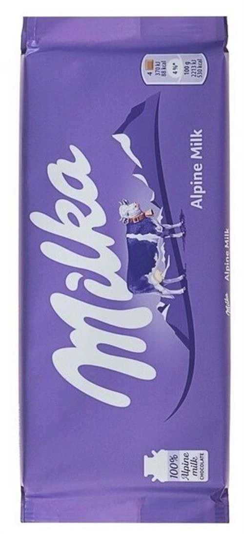 Шоколад Milka Alpine milk молочный