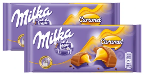 Шоколад Milka Caramel молочный